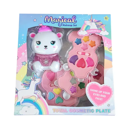 Wholesale DIY Beauty Cute Animal Shape Makeup Toy Set for Girls