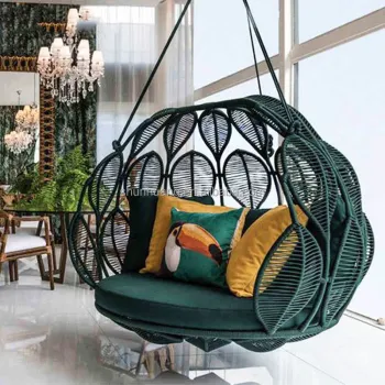 Large Size Swing Chair - Rattan Hanging Chair for Outdoor Courtyards at Factory Prices
