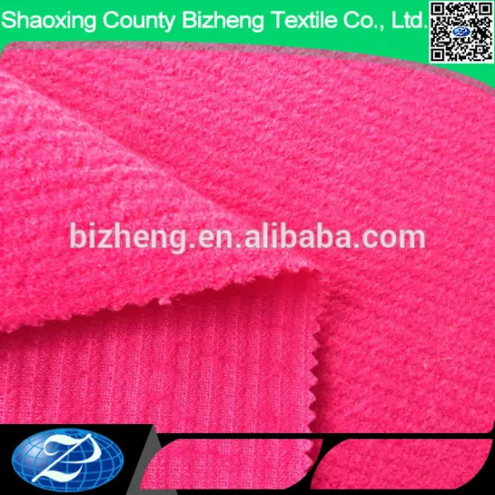 Rose red Double sided rib knit fabric for sweaters