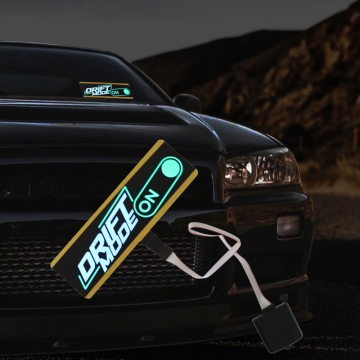 Custom Car Window Backlit Drift Mode LED Sticker Panel