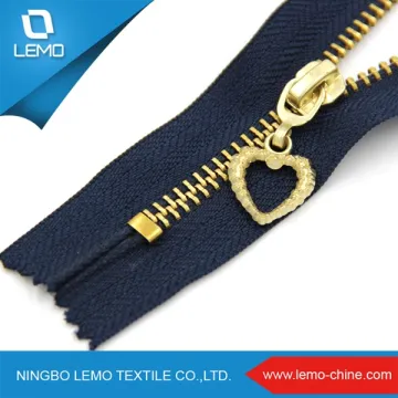 4# Giant Fashion Rose Y Teeth Gold Metal Zipper