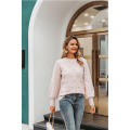 Women's Lantern Sleeve Crew Neck Sweater