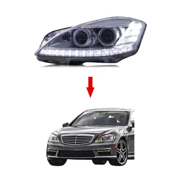 Plug and Play DRL LED Headlights for Mercedes Benz S Class W221 S350 S500 S600 2006-2008