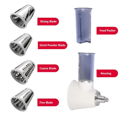 KitchenAid Desktop Blender Slicer Shredder Accessories Kit with 3 Blades