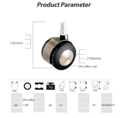 OEM Customized Swivel Casters Furniture Castors