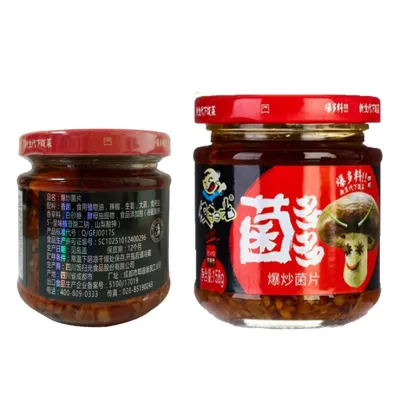 Hot Sale Sichuan Flavor 158g Foods Pickled Mushrooms