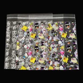 pp cartoon transparent self-adhesive bag