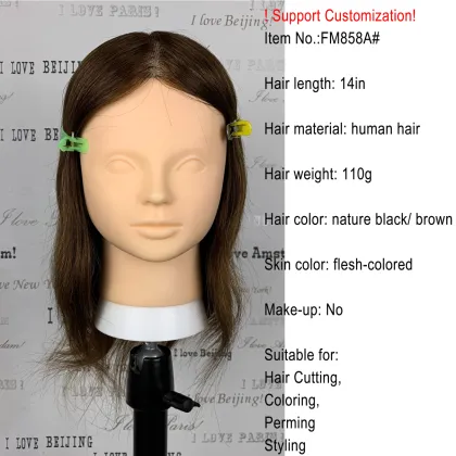 Professional Hairdressing Training Head with Stand