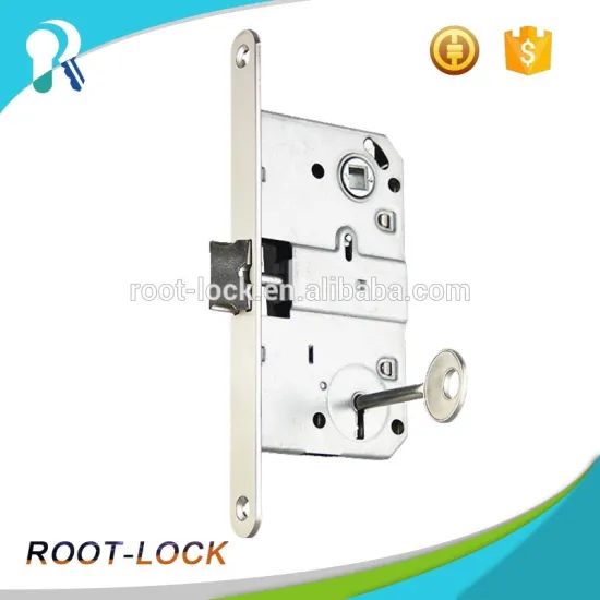 Toilet double swinging door lock