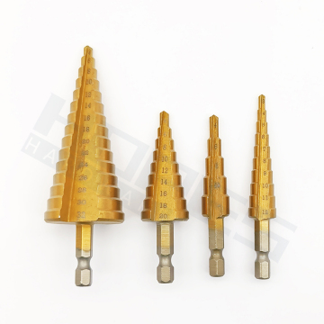 التيتانيوم نيتريد (TIN) HSS CLAYLOY STELE STELE BET KIT - 1/4 HEX Shank ، 3pc/4pc set