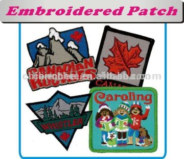Iron On Embroidery Patches Badges Scenery Landscape Souvenirs for Promotion