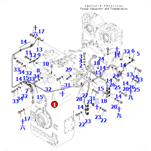 Wheel Loader WA900-8 Wiring Harness 427-15-37220