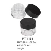 Récipient de pot rond cosmétique étanche en plastique PT-1154