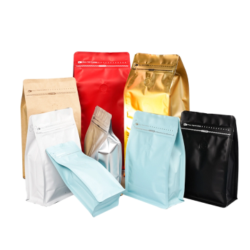 Colorful Aluminum Foil Coffee Bag with Lanyard Zipper