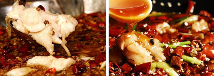 Blue pepper fish sauce