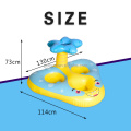 Custom yellow Manta Ray 2 person beach floats