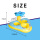 Custom yellow Manta Ray 2 person beach floats