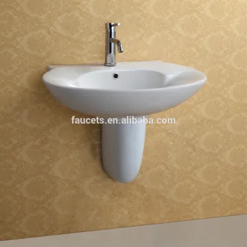 Round Ceramic Competitive Price Semi Pedestal Basin