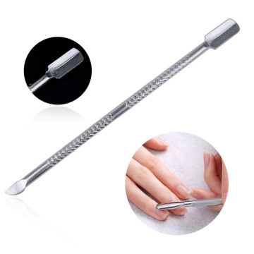 High-Quality Stainless Steel Double Head Nail Cuticle Pusher & Remover Tool