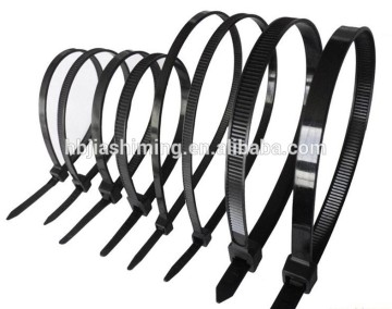 High tensile strength superior plastic black cable ties