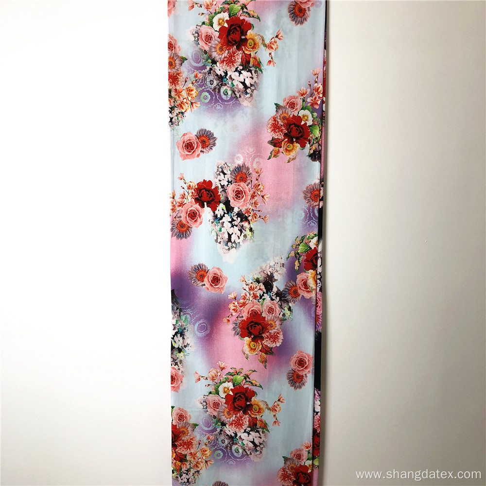 45S Rayon Semi Digital Printed Floral Design