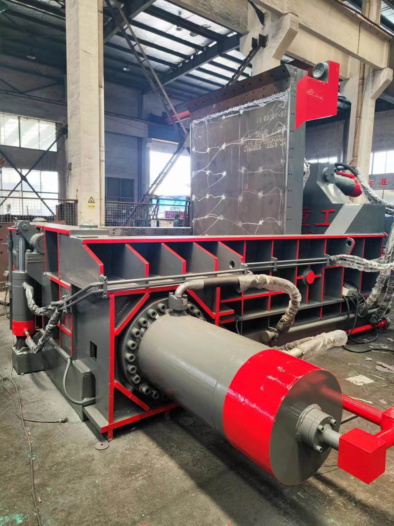 금속 폐기물 처리를 위한 내구성 있는 유압 금속 포장기