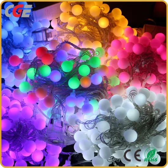 Christmas Decorations LED Ball String Light Fairy Light with Different Colors Low Price