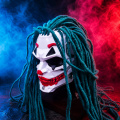 ماسک جوکر با کلاه گیس سبز Dreadlock
