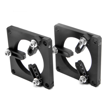 PT-SD88: Adjustable Diameter Optical Lens Mount Component with Fixed Installation Base
