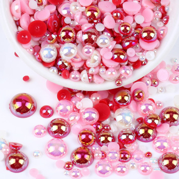 WHISTONE Wholesale: A Comprehensive Selection of Customizable 3mm-12mm Flat Back Half Round Loose Pearl Beads in Multiple Colors