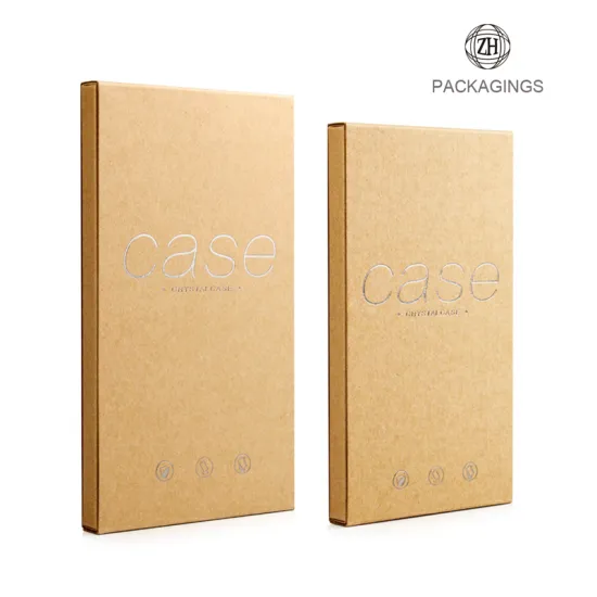 New brown craft phone case box