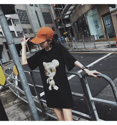 short-sleeved knitted  poker-lined T-shirt