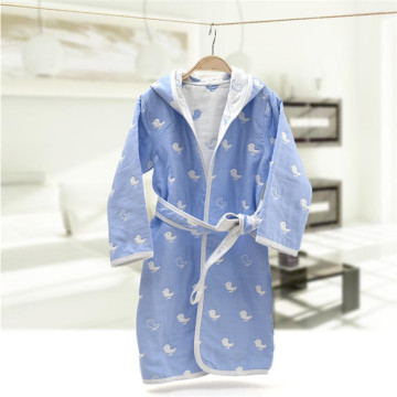 100% Cotton Comfortable Printing Kids Bathrobe