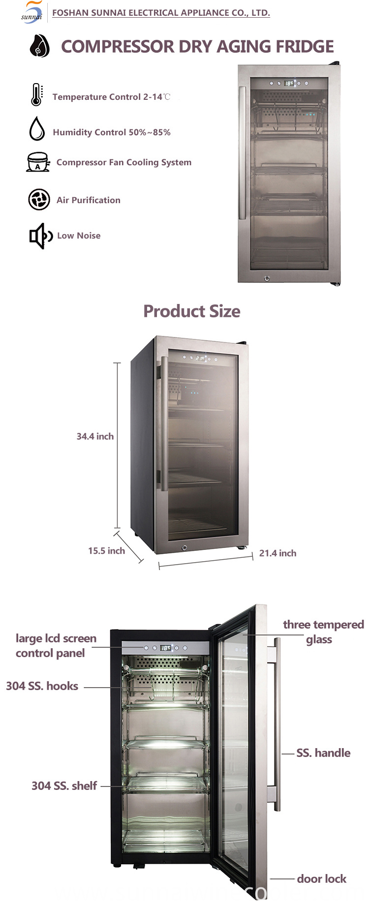 Dry Ager Meat-Maturing Fridge For Home and Commercial Use – Jackscool
