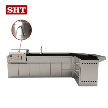 Bar Counter Home Use L Shape Outdoor Kitchen Island Grill Barbeque Grill