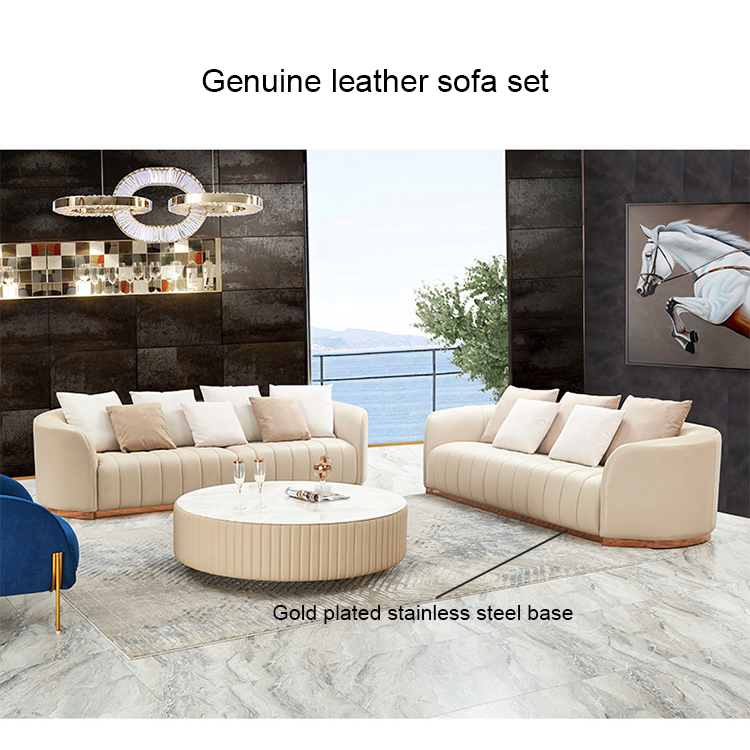 Couch Living Room Furniture Sofa Leather