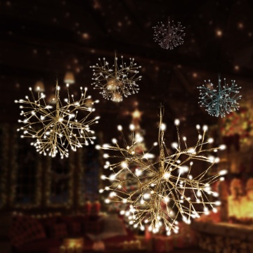 Festival Hanging Waterproof Warm White DIY Firework Ball Christmas Lights Outdoor Twinkling