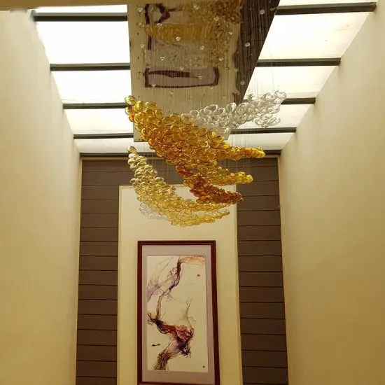 INSHINE Gold Bright Hanging Pendant Light