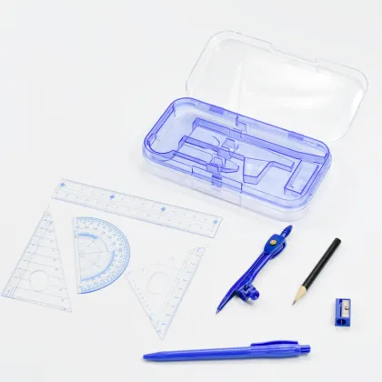 Math Set WB688: Compasses, Protractor, and Ruler for Geometry and Drawing