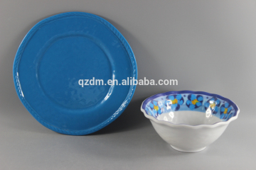 Rope Edge Melamine Plates And Bowls