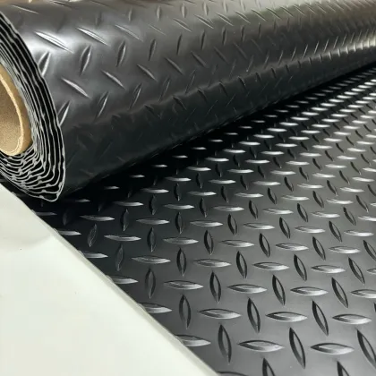 Diamond Pattern 2mm Plastic Flooring Vinyl Floor Mat