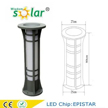 Garden antique lamp posts solar lawn lamp