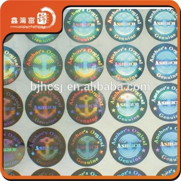 Factory direct holographic printing hologram sticker label