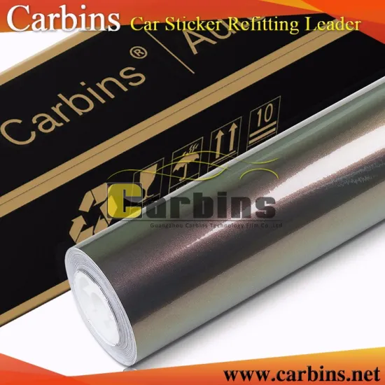 Glossy chameleon pearl bronze color vinyl car wrap sticker roll