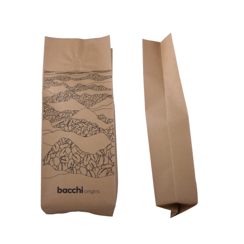 1kg Black Coffee Bag Silver Plastic Packaging