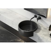 Meiao black pvd countertop bathroom basin