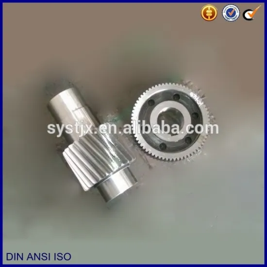 Reducer steel material bevel gear and shaft