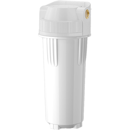 Carcasa de filtro blanca de 10 pulgadas, puerto roscado de 1/4