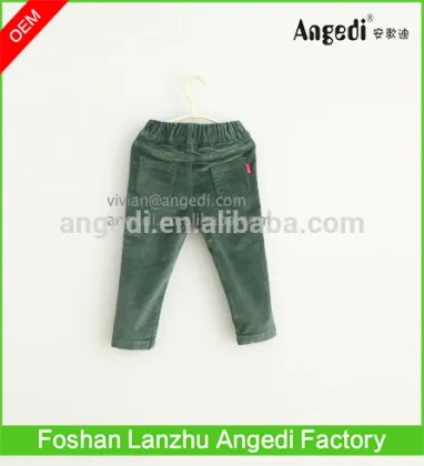 toddler Boy's causal pants corduroy pants solid color winter apparel for babies