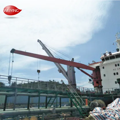 Mounted Crane Feedback Deck Ship Harbor